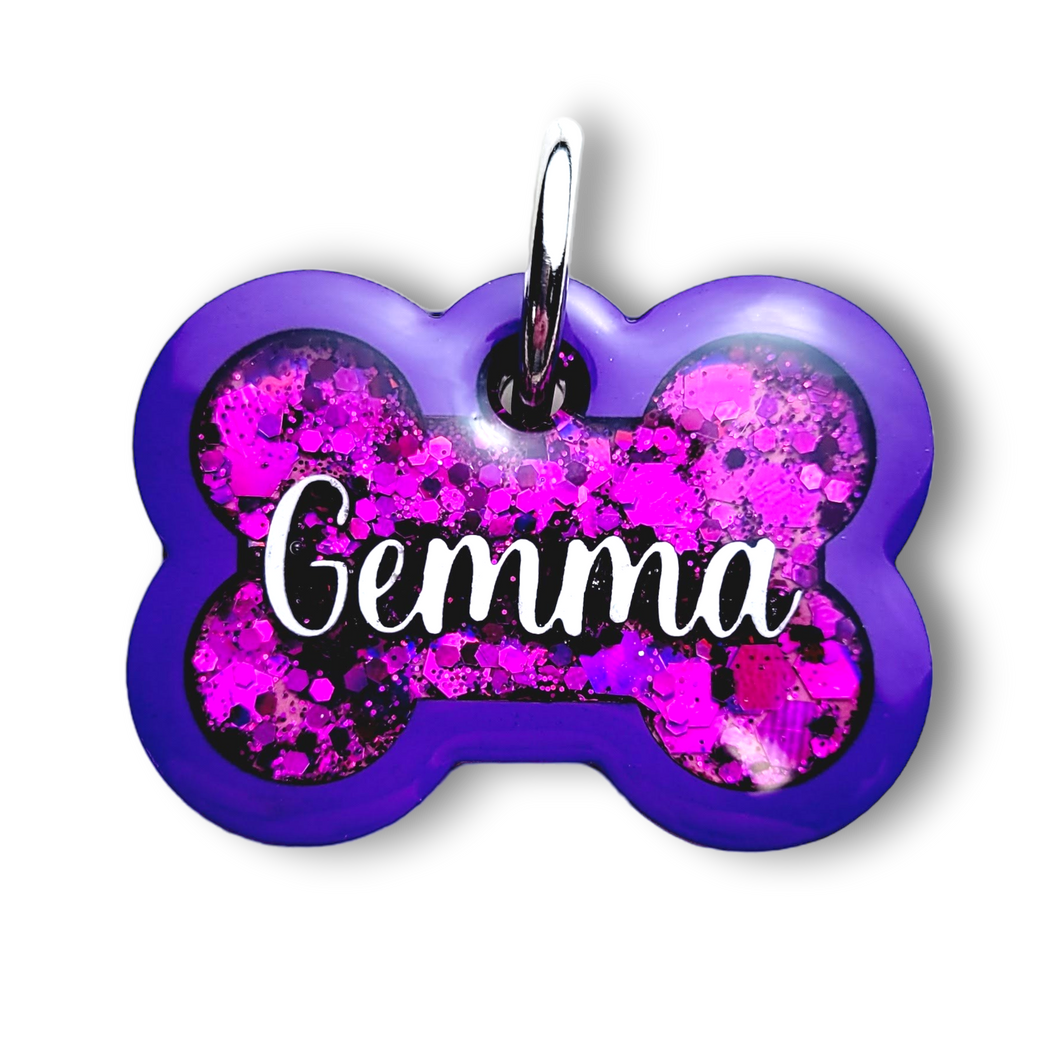 Purple Tag with Candy Magenta Fill