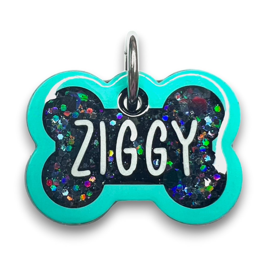 Sea Green Tag with Onyx Fill